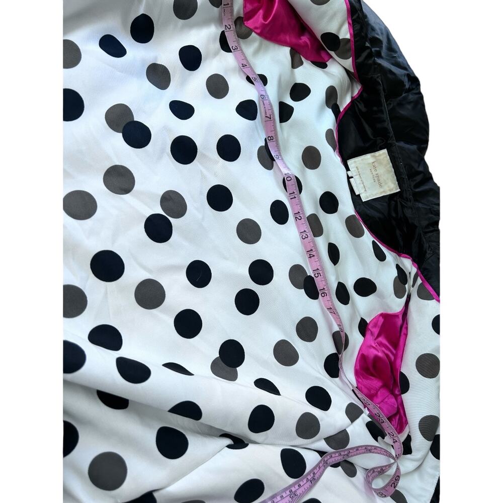 Exquisite Kate Spade Puffer DOWN Jacket Scart Coat Collar $599 Black Size Large - Picture 14 of 16